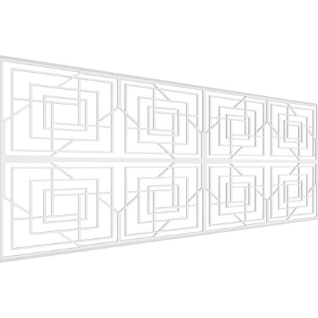 Ekena Millwork Set of Four Panels for 94 1/2"W x 36 1/4"H Norwood Fretwork Wainscot Wall Paneling WPKP18X01X47NWD